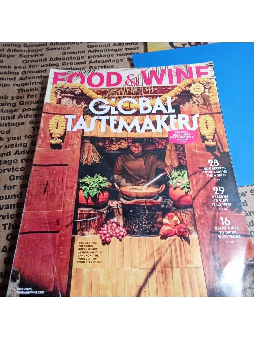Food & Wine Magazines Lot of 3 Summer Global Cooking Recipes 2025
